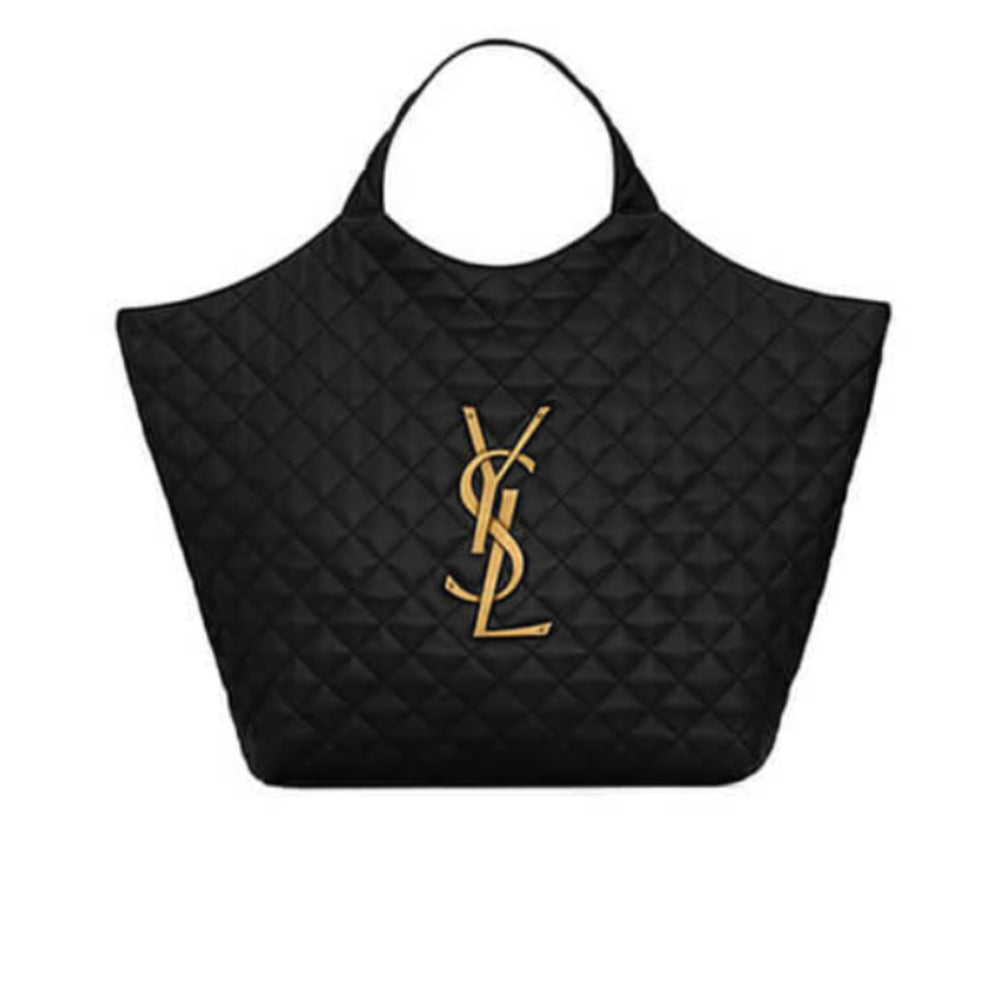 Black Quilted Tote